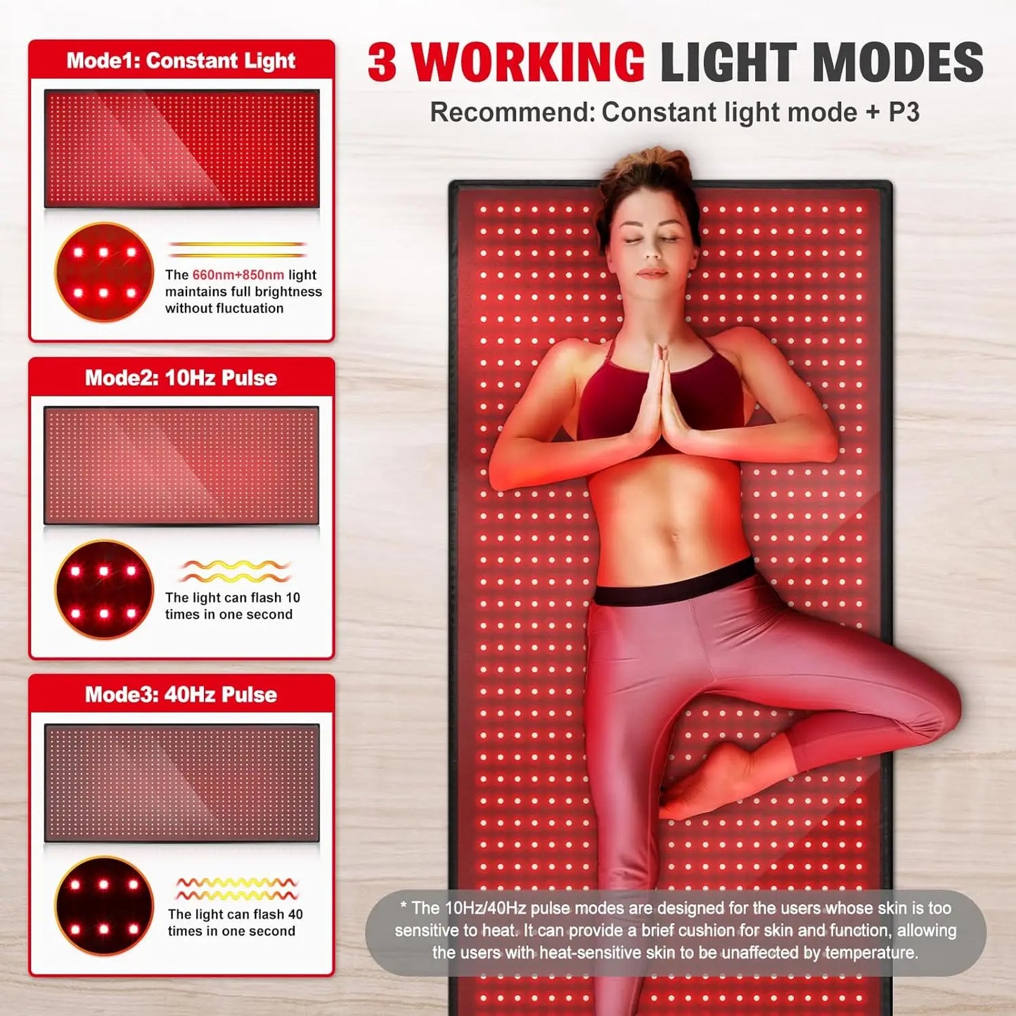 Red Infrared Light Therapy Mat